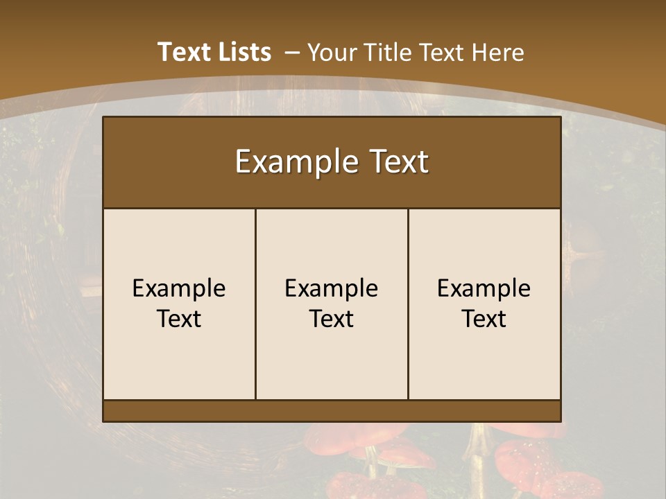 Grzyb Muchomor Fantasy PowerPoint Template