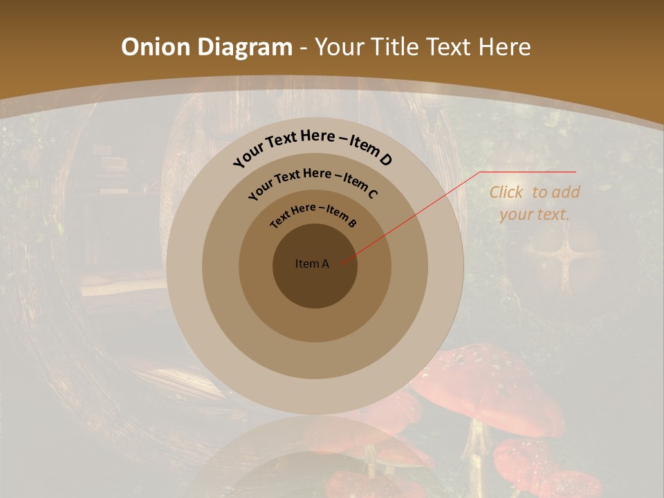 Grzyb Muchomor Fantasy PowerPoint Template