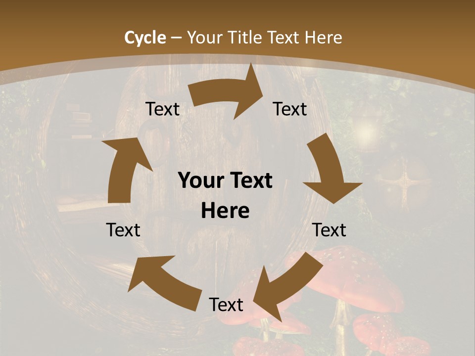 Grzyb Muchomor Fantasy PowerPoint Template
