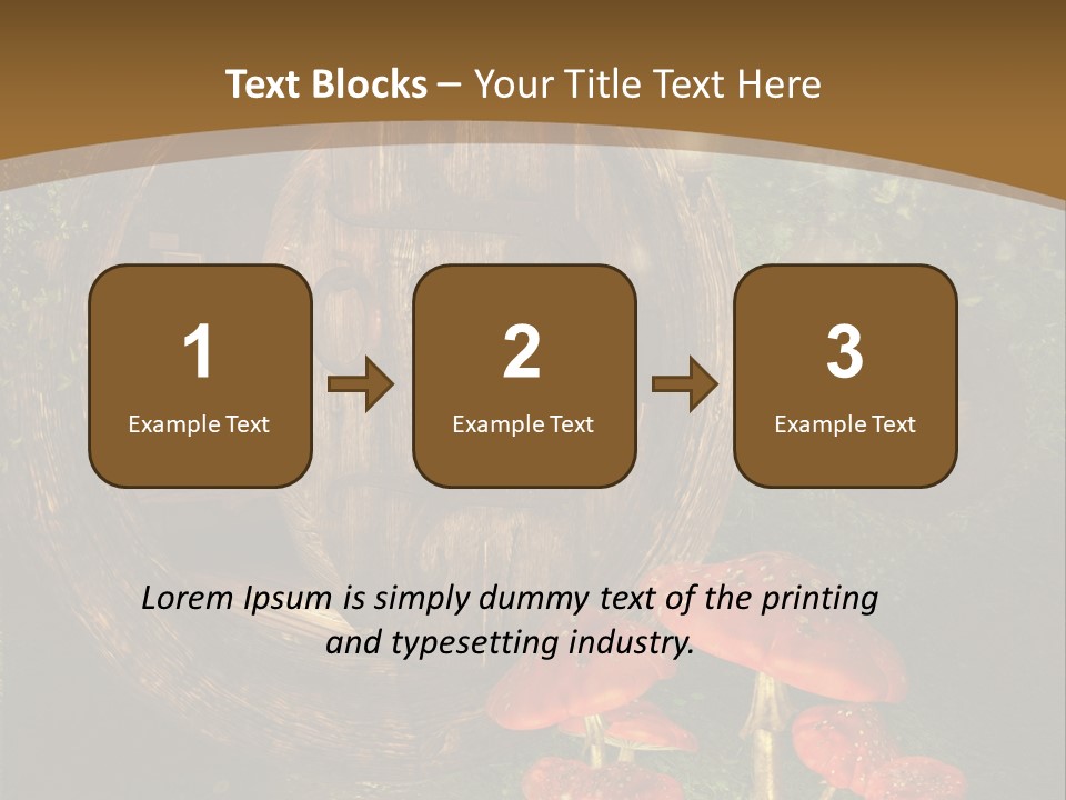 Grzyb Muchomor Fantasy PowerPoint Template
