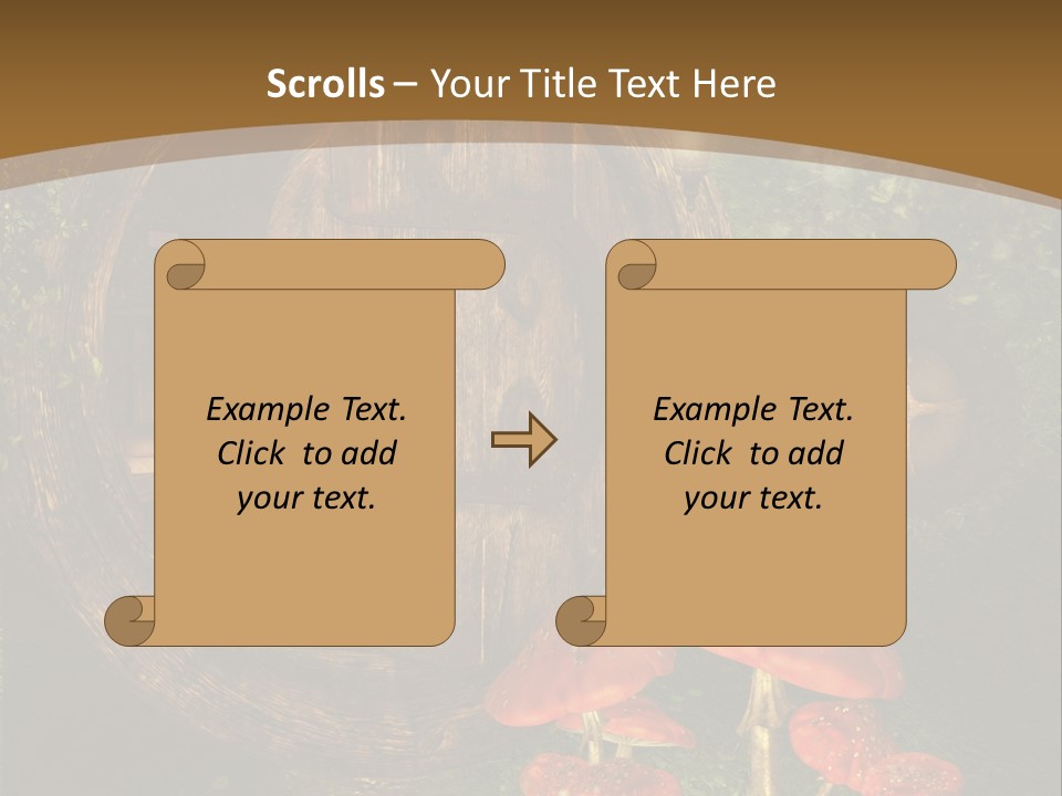 Grzyb Muchomor Fantasy PowerPoint Template