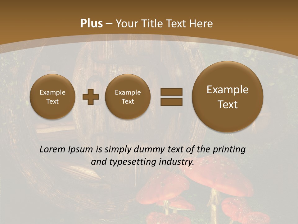 Grzyb Muchomor Fantasy PowerPoint Template