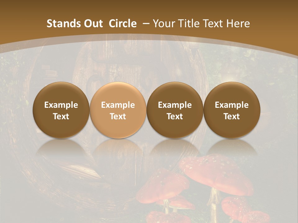 Grzyb Muchomor Fantasy PowerPoint Template