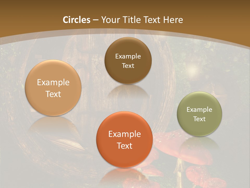 Grzyb Muchomor Fantasy PowerPoint Template
