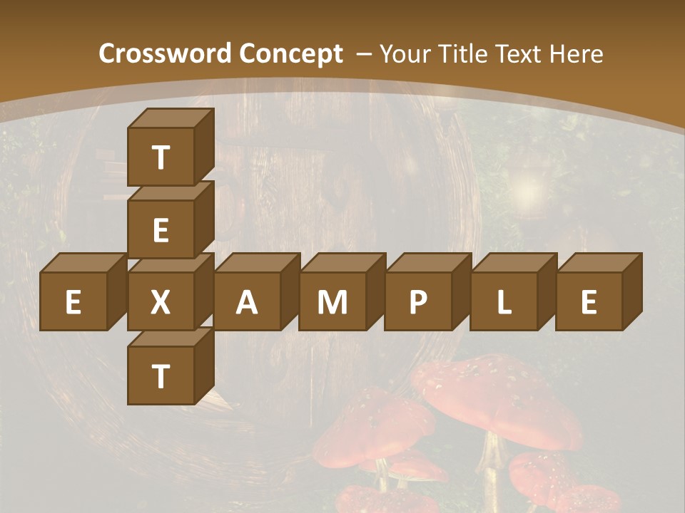 Grzyb Muchomor Fantasy PowerPoint Template
