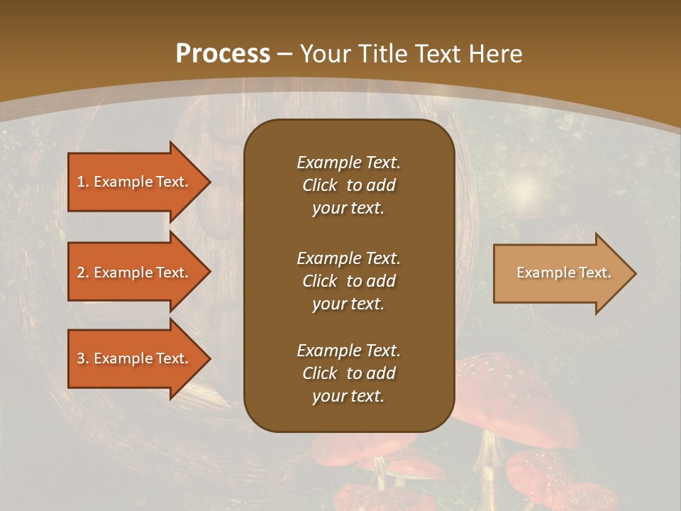 Grzyb Muchomor Fantasy PowerPoint Template
