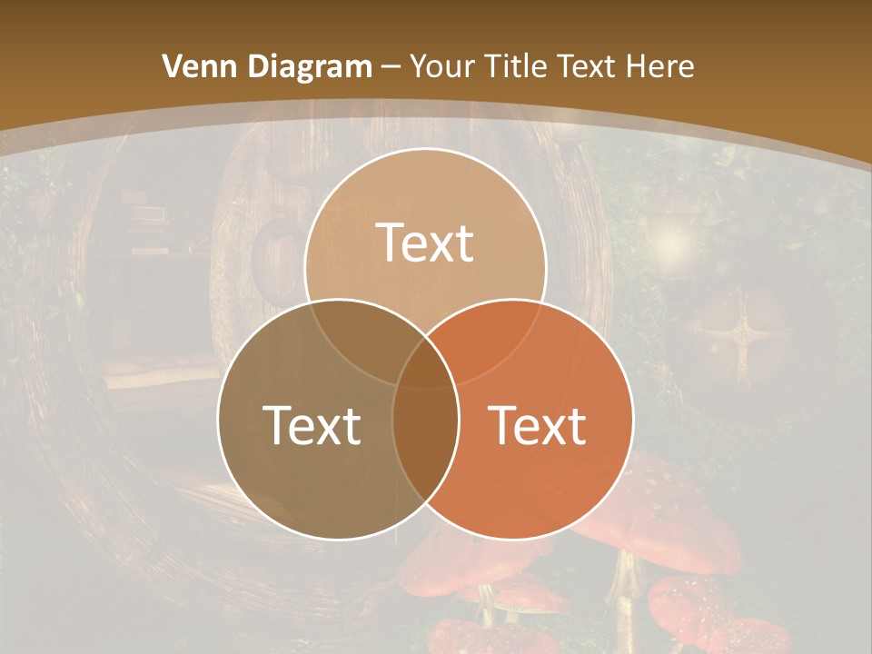Grzyb Muchomor Fantasy PowerPoint Template