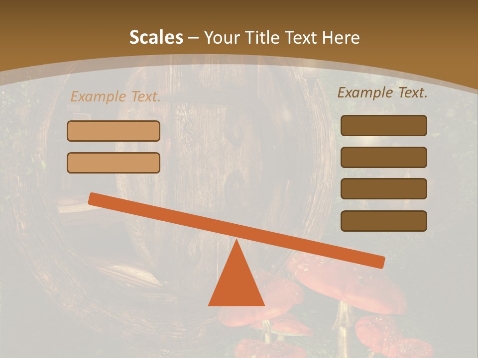 Grzyb Muchomor Fantasy PowerPoint Template