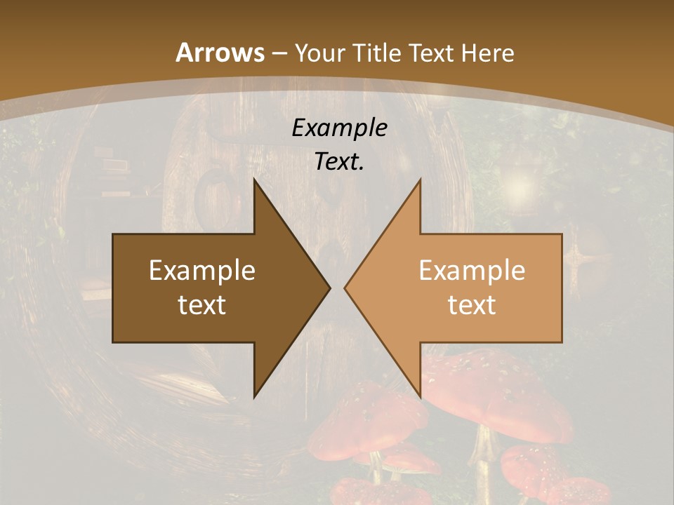 Grzyb Muchomor Fantasy PowerPoint Template