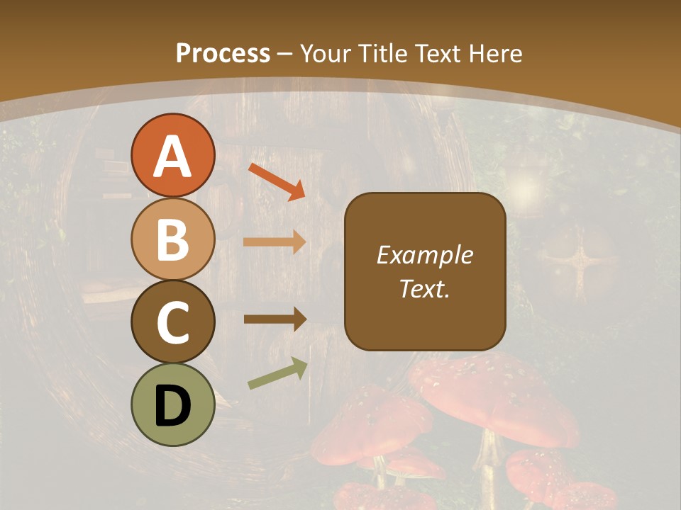Grzyb Muchomor Fantasy PowerPoint Template