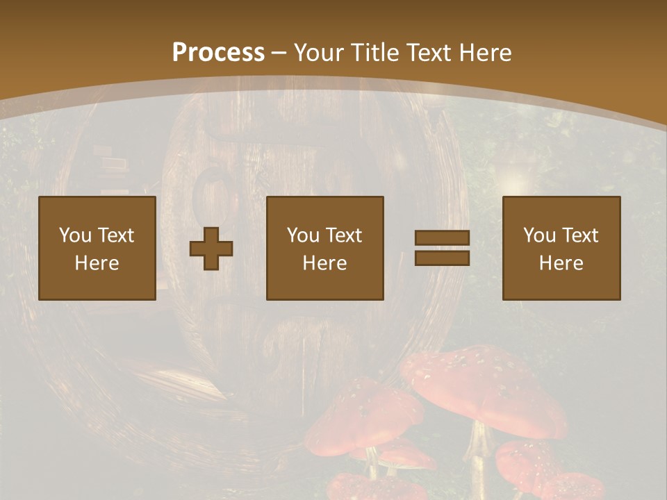 Grzyb Muchomor Fantasy PowerPoint Template