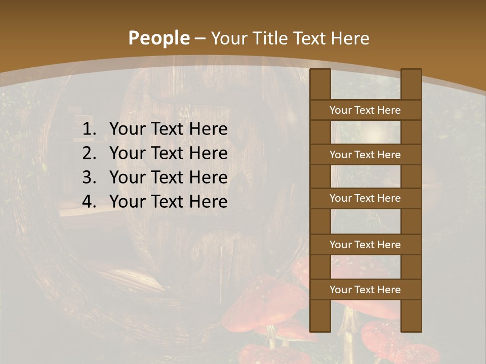 Grzyb Muchomor Fantasy PowerPoint Template