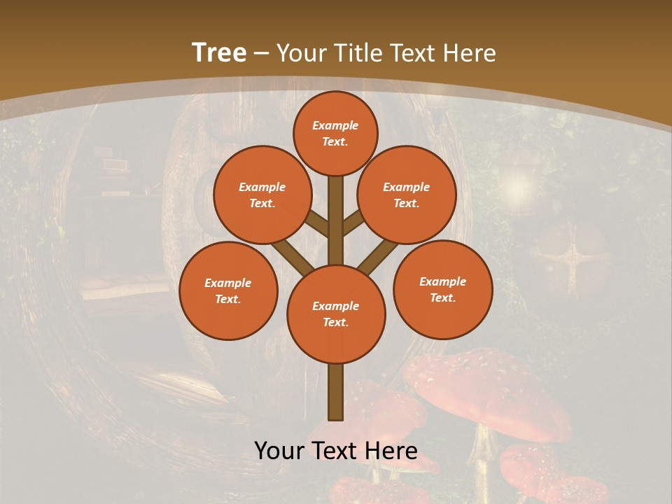 Grzyb Muchomor Fantasy PowerPoint Template