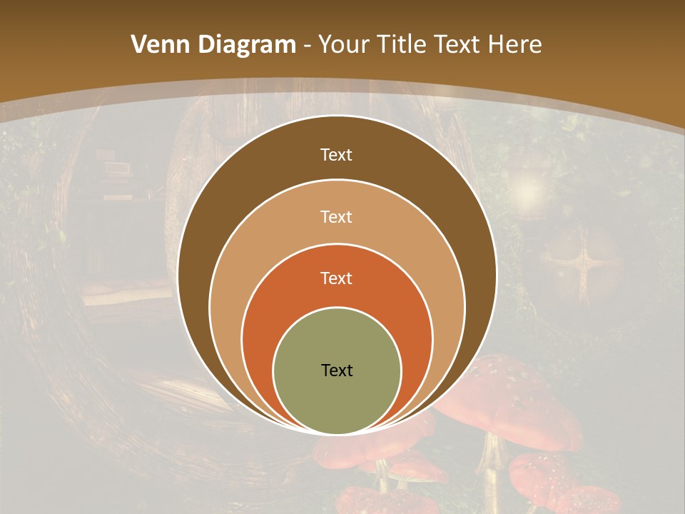 Grzyb Muchomor Fantasy PowerPoint Template
