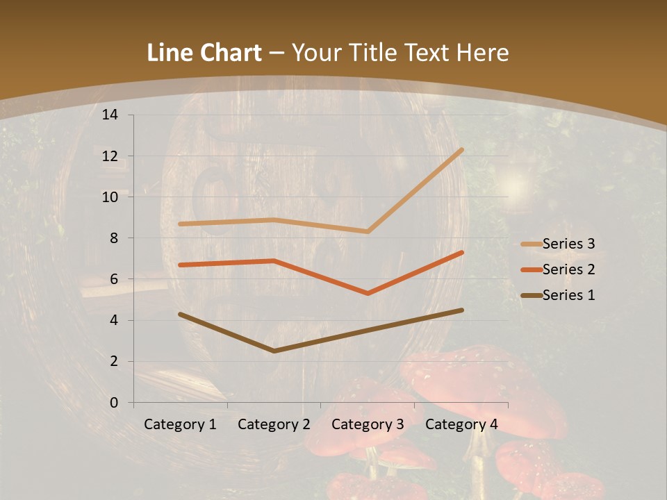 Grzyb Muchomor Fantasy PowerPoint Template