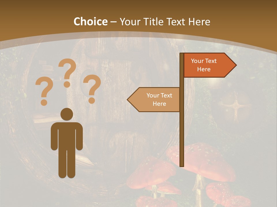 Grzyb Muchomor Fantasy PowerPoint Template