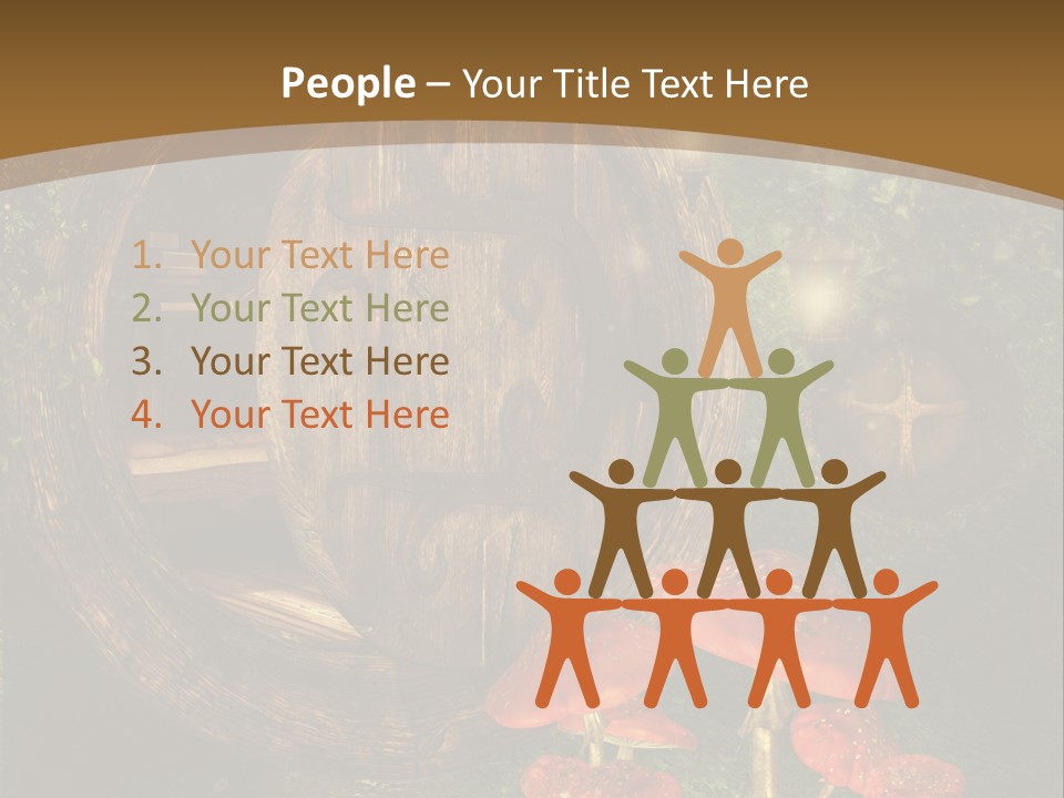 Grzyb Muchomor Fantasy PowerPoint Template