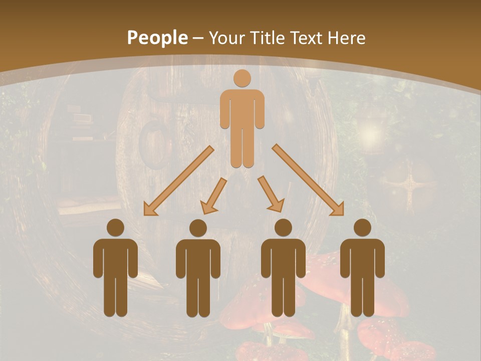 Grzyb Muchomor Fantasy PowerPoint Template