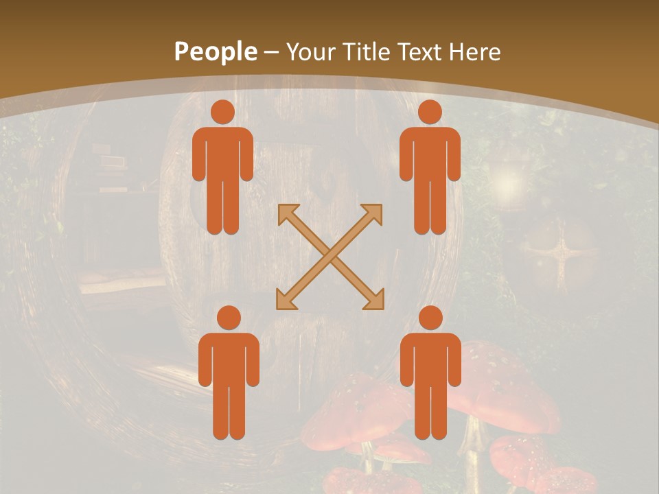 Grzyb Muchomor Fantasy PowerPoint Template