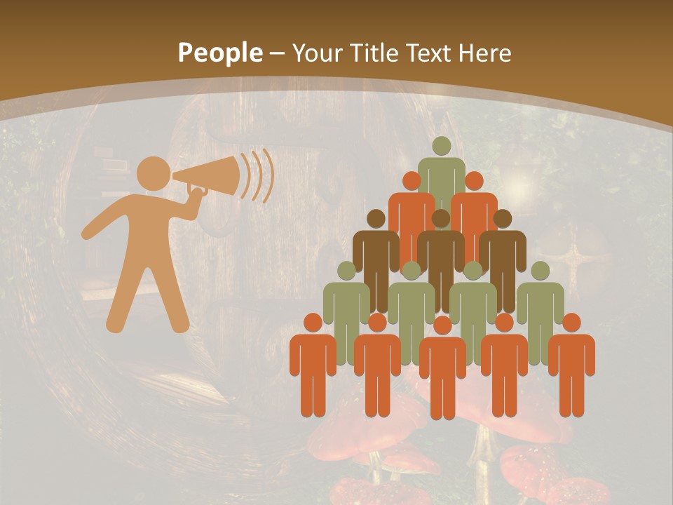 Grzyb Muchomor Fantasy PowerPoint Template