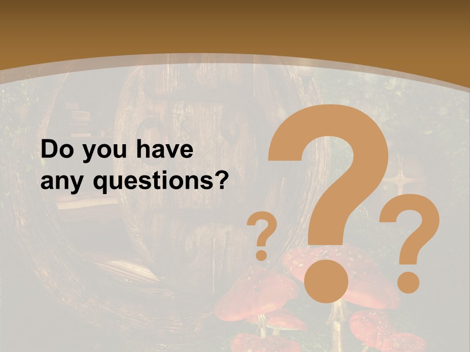 Grzyb Muchomor Fantasy PowerPoint Template