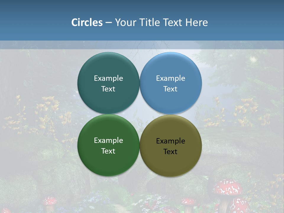 Muchomor Fantasy Zaczarowany PowerPoint Template