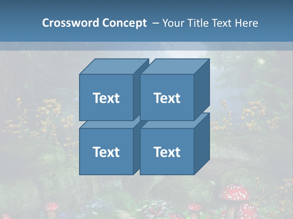 Muchomor Fantasy Zaczarowany PowerPoint Template