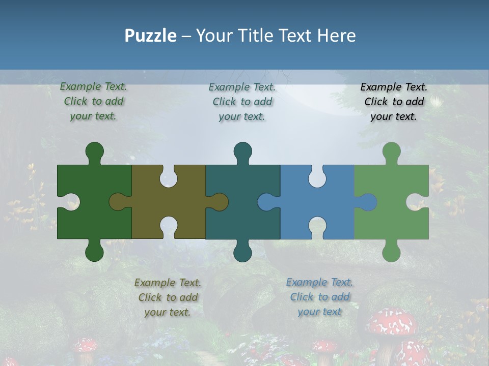 Muchomor Fantasy Zaczarowany PowerPoint Template