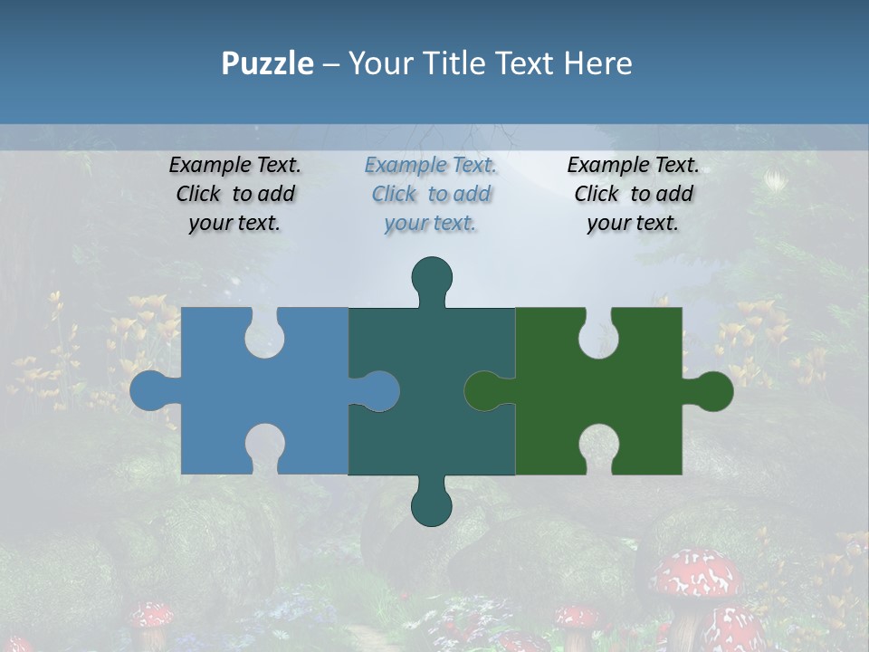 Muchomor Fantasy Zaczarowany PowerPoint Template
