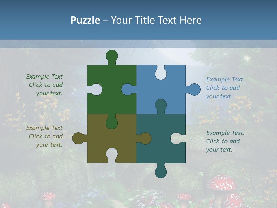 Muchomor Fantasy Zaczarowany PowerPoint Template