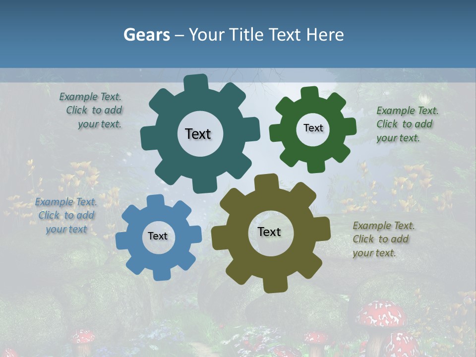Muchomor Fantasy Zaczarowany PowerPoint Template
