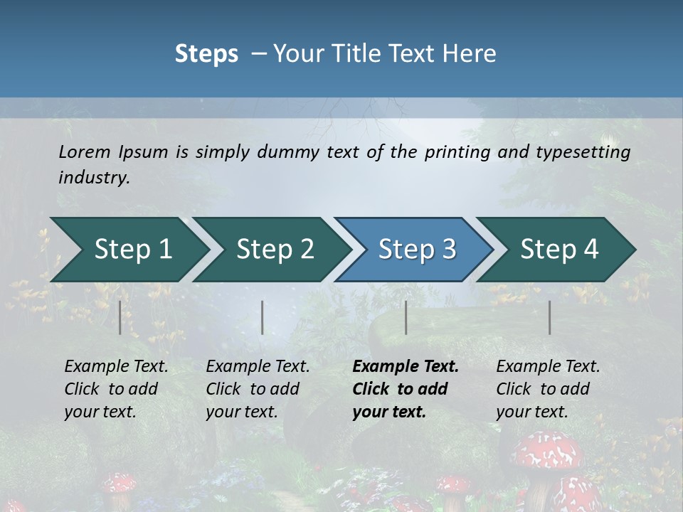 Muchomor Fantasy Zaczarowany PowerPoint Template