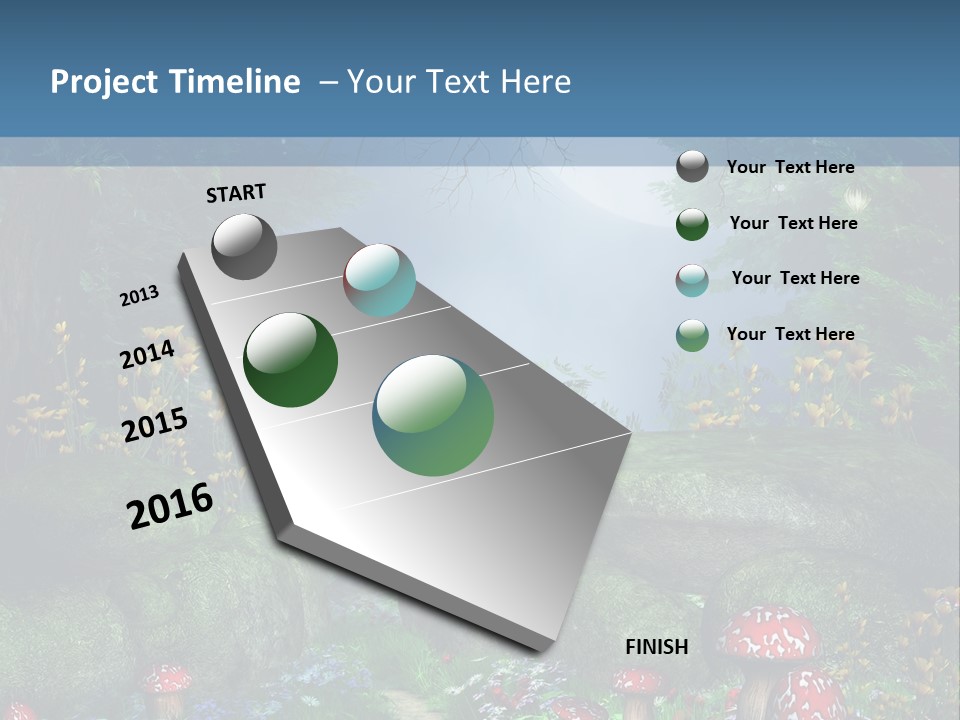 Muchomor Fantasy Zaczarowany PowerPoint Template