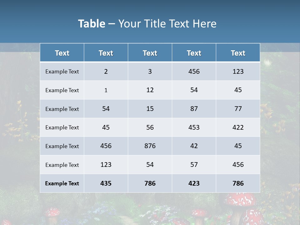 Muchomor Fantasy Zaczarowany PowerPoint Template