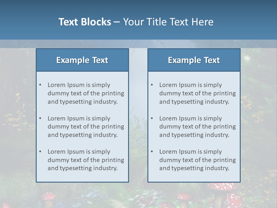 Muchomor Fantasy Zaczarowany PowerPoint Template