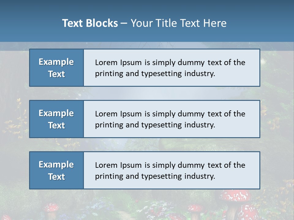 Muchomor Fantasy Zaczarowany PowerPoint Template