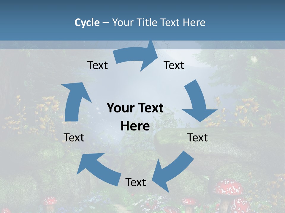 Muchomor Fantasy Zaczarowany PowerPoint Template