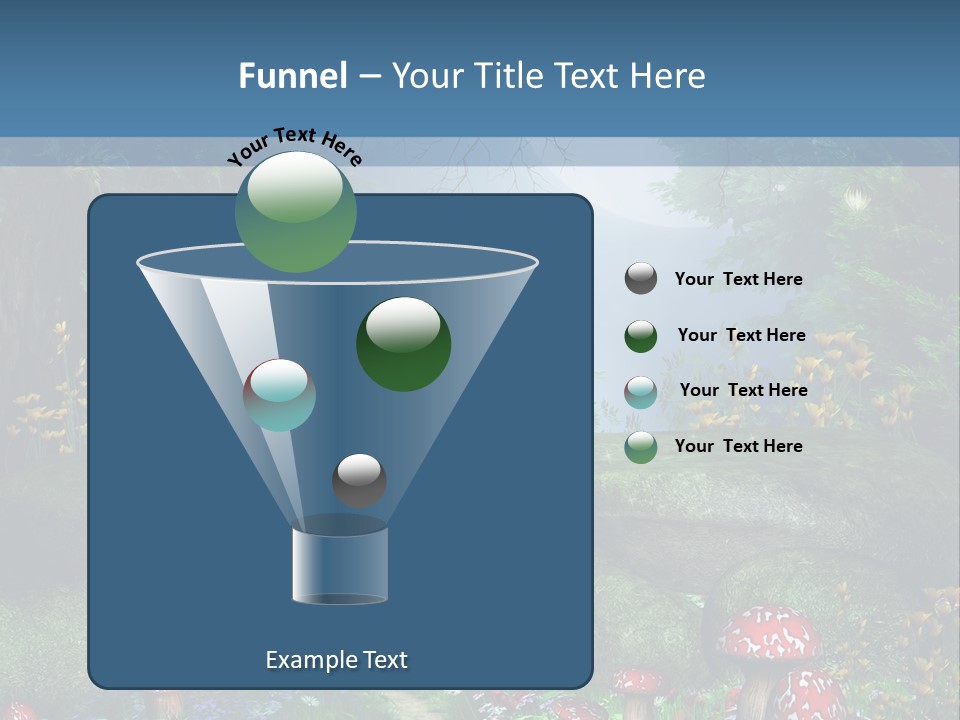 Muchomor Fantasy Zaczarowany PowerPoint Template