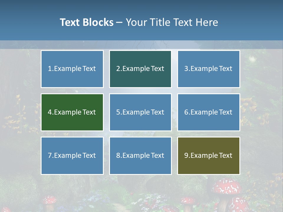 Muchomor Fantasy Zaczarowany PowerPoint Template