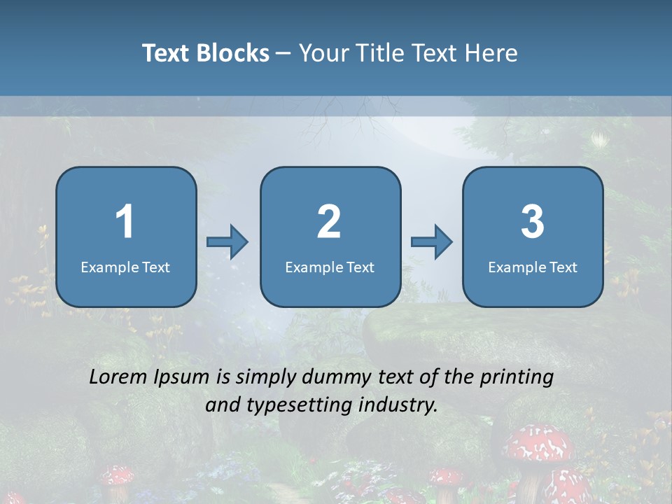 Muchomor Fantasy Zaczarowany PowerPoint Template