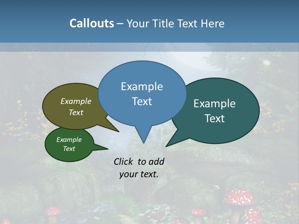 Muchomor Fantasy Zaczarowany PowerPoint Template