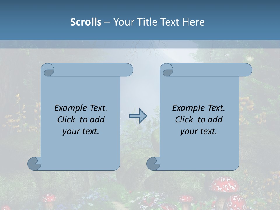 Muchomor Fantasy Zaczarowany PowerPoint Template