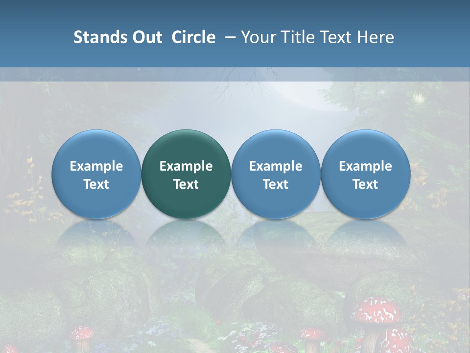 Muchomor Fantasy Zaczarowany PowerPoint Template