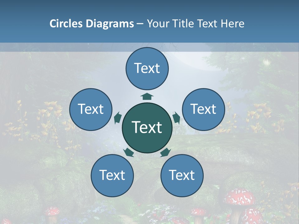 Muchomor Fantasy Zaczarowany PowerPoint Template