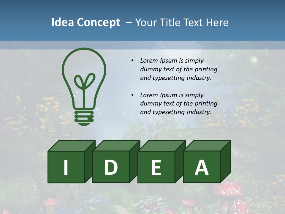 Muchomor Fantasy Zaczarowany PowerPoint Template