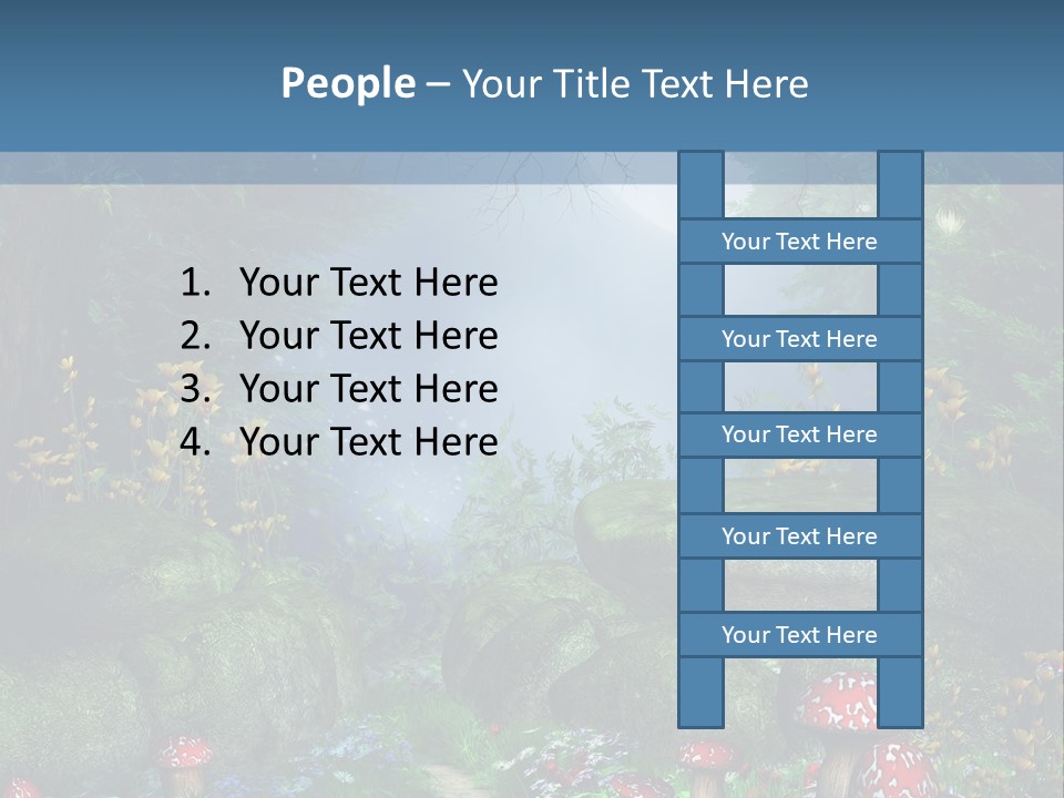 Muchomor Fantasy Zaczarowany PowerPoint Template