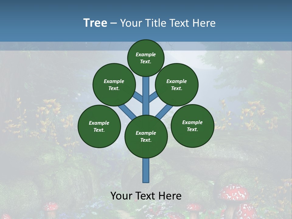 Muchomor Fantasy Zaczarowany PowerPoint Template