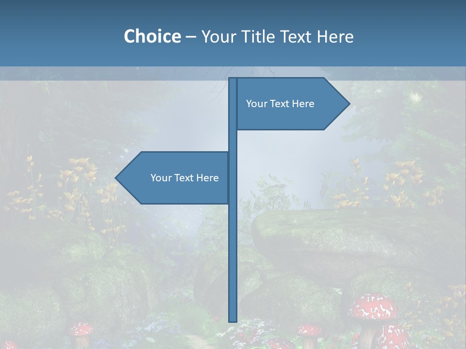Muchomor Fantasy Zaczarowany PowerPoint Template