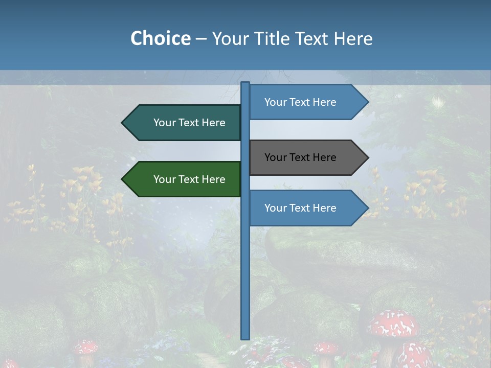 Muchomor Fantasy Zaczarowany PowerPoint Template
