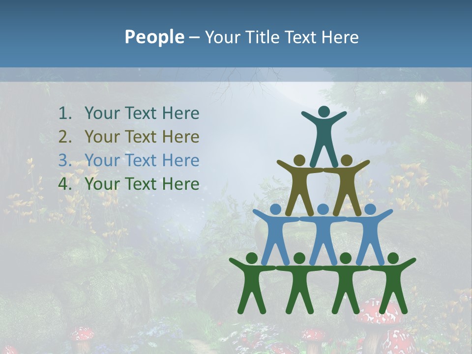 Muchomor Fantasy Zaczarowany PowerPoint Template
